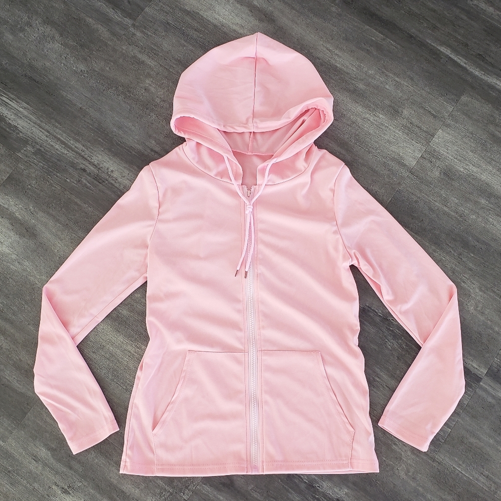 Light Pink VVV Athletic Zip Up